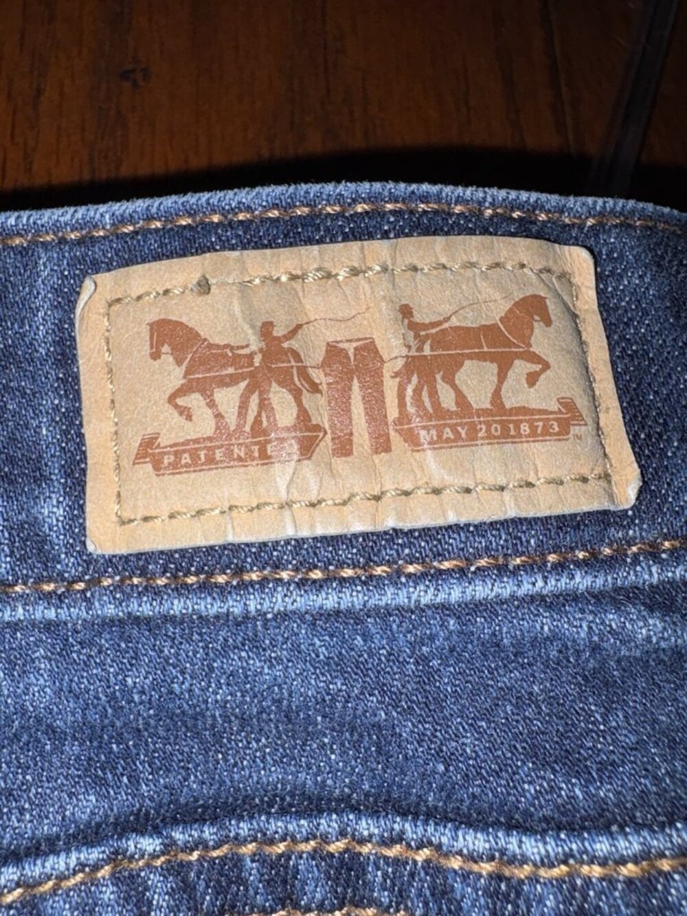 Levis 525 Perfect Waist  Straight Cut Jeans Women Size 36 x41 Stretch Denim - Picture 6 of 8